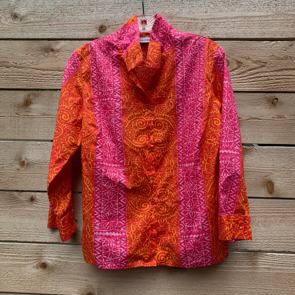 Vintage size 14 Marimekko button down shirt